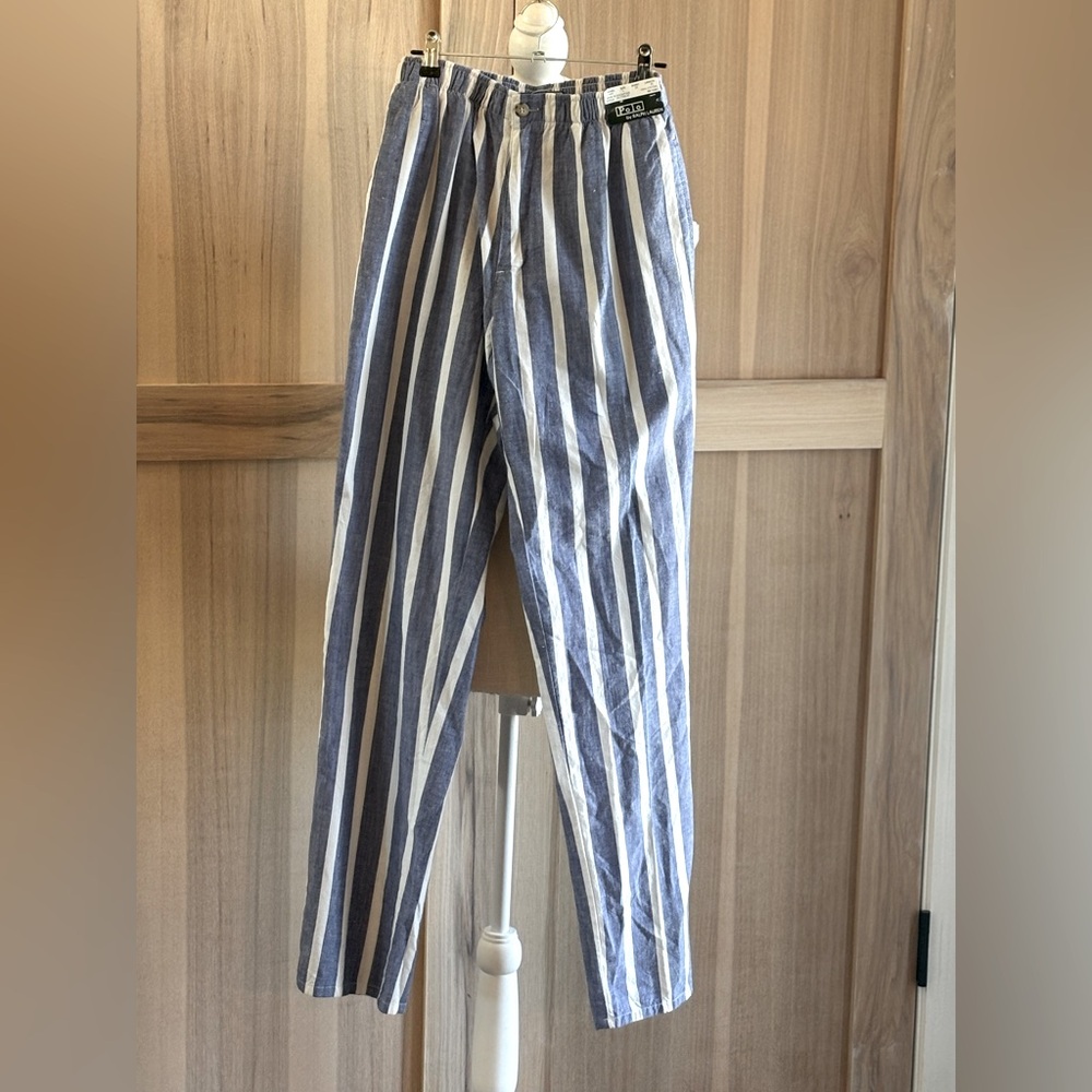 NWT Vintage Polo Ralph Lauren Lounge Pants. Classic Striped. Women’s Sz-24x33